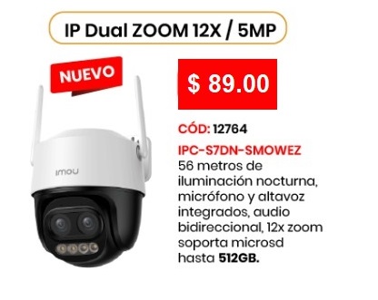 IP Dual ZOOM 12X / 5MP